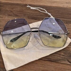 Hexagonal Gradient Sunglasses